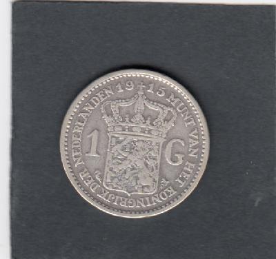 Beschrijving: 1 Gulden WILHELMINA 